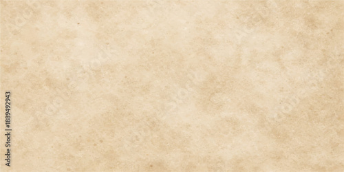 Aged vintage parchment paper with a stained grunge texture and worn sepia surface creates a blank antique background for retro design
