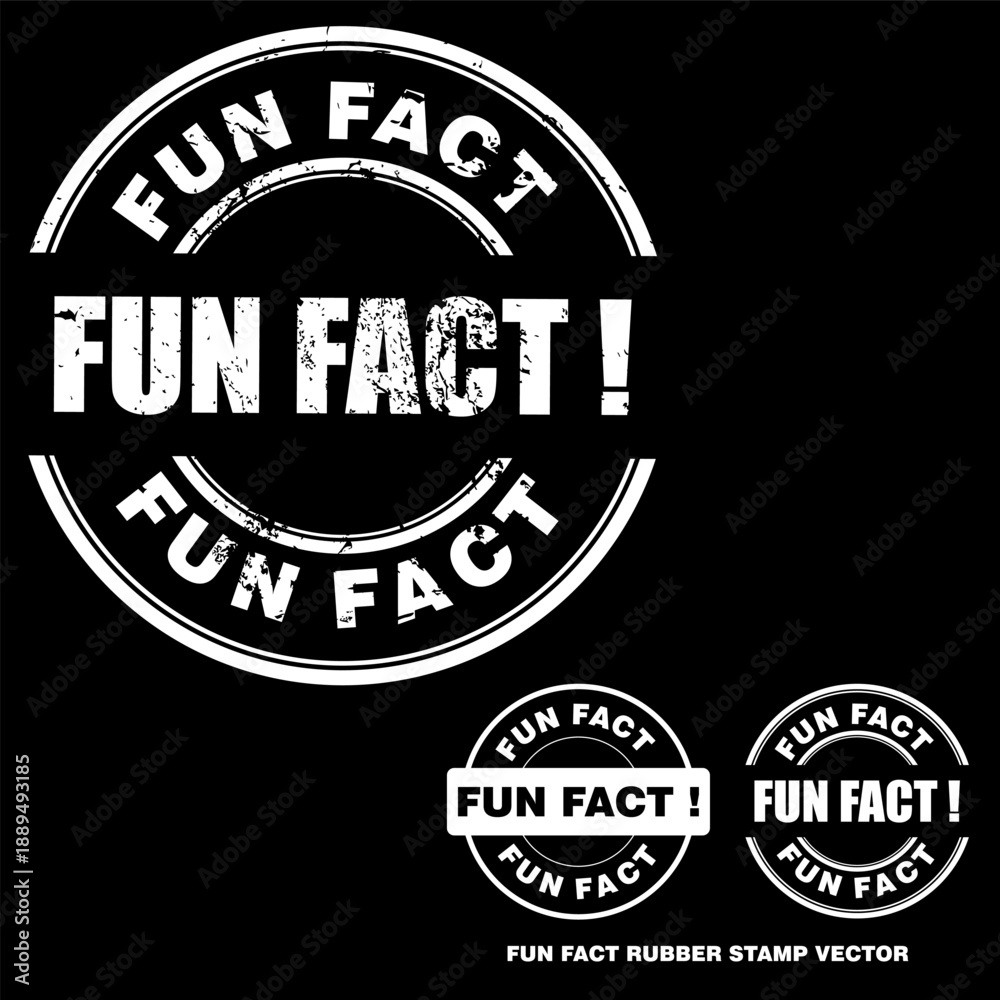 Fototapeta premium Rubber stamp of Fun Fact, vector