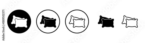 Pillow icon logo design. Pillow sign and symbol. Comfortable fluffy pillow