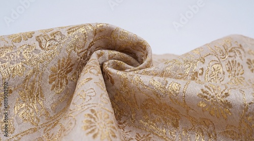 close up songket sampin white background