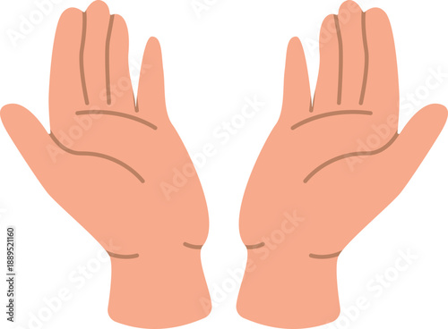 Praying Open Palms Gesture