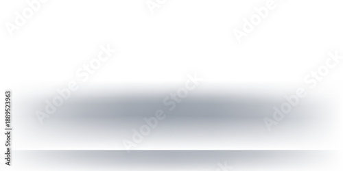 White grey studio room. Limbo light background. Abstract 3d gradient backdrop for product presentation. illustration.