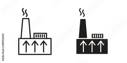 Geothermal Energy icons suitable for infographics, websites and print media and interfaces. Line vector icon.