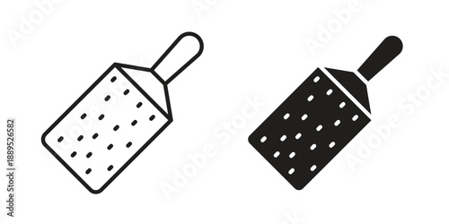 Grater icons suitable for infographics, websites and print media and interfaces. Line vector icon.