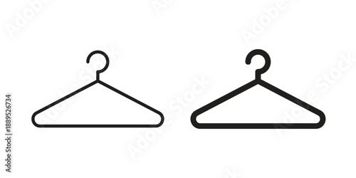Hanger icons suitable for infographics, websites and print media and interfaces. Line vector icon.