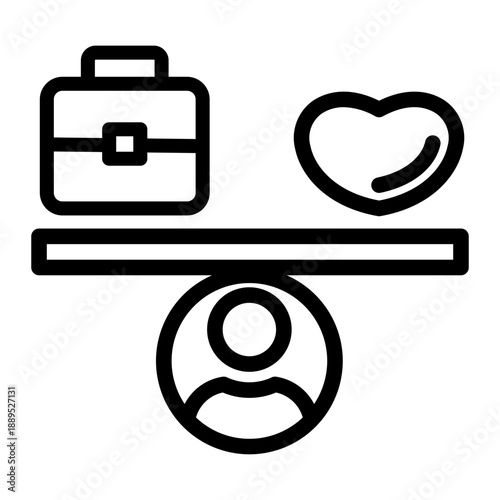 work life balance icon