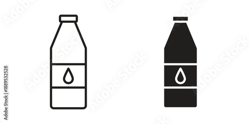 Juice bottle icons suitable for infographics, websites and print media and interfaces. Line vector icon.