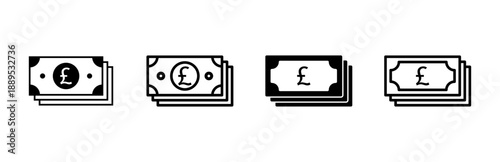 Money icon set. Money vector icon.