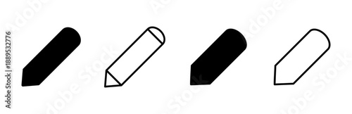 Pencil icon set. pen symbol. edit icon vector