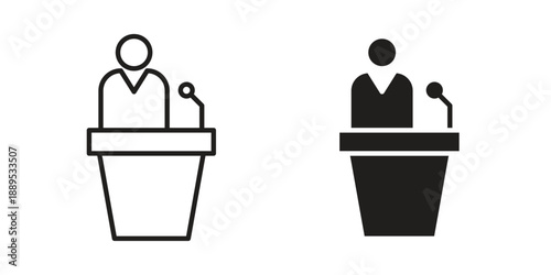 Mayor icons suitable for infographics, websites and print media and interfaces. Line vector icon.