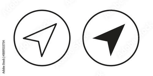Navigate icons suitable for infographics, websites and print media and interfaces. Line vector icon.