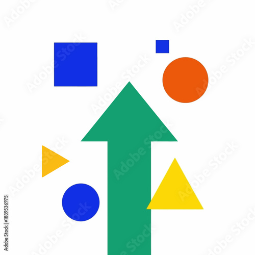 Free Download Modern Infographic Style Growth Arrow Background - GFXLoad