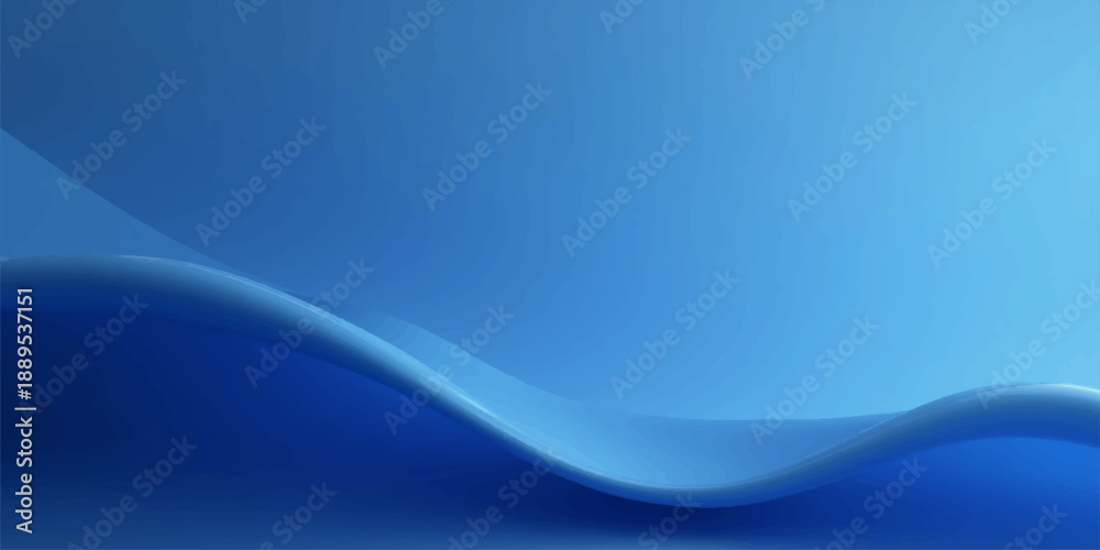 Obraz premium A flowing blue abstract background features a soft wave design with wavy lines and a curved texture to create a modern vector motion pattern for a web wallpaper backdrop