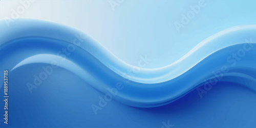 Dynamic blue abstract wave design featuring a flowing water texture and artistic vector lines for a professional business backdrop or motion wallpaper illustration
