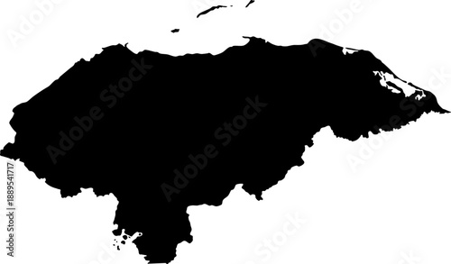Vector map of honduras