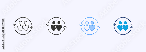 Empathy Icon Set Multiple Style Collection