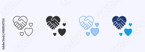 Gratitude Icon Set Multiple Style Collection