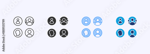 Avatar Icon Set Multiple Style Collection