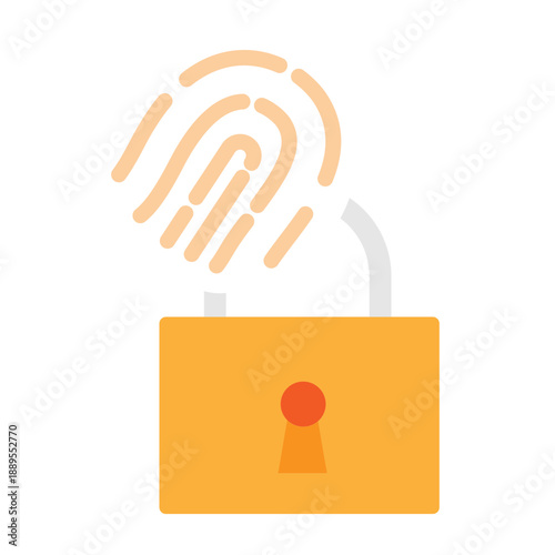 Biometric Security Vector Icon Design
