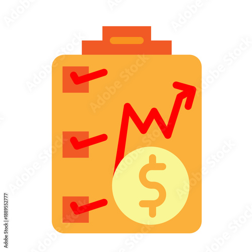 Financial Planning Vector Icon Design