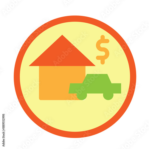 Tokenized Asset Vector Icon Design