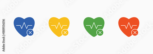 Comorbidity Icon Set Color Multiple Style Collection