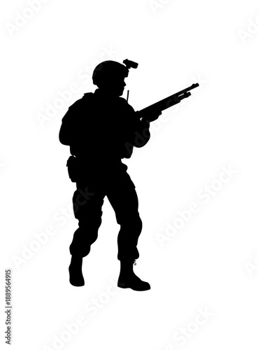 Photos Soldier Silhouette Vector Art