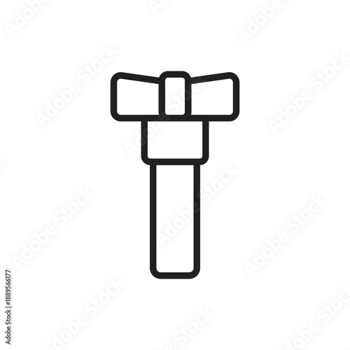 Hinge boring icon. Precision cabinetry and furniture hardware installation, representing cup hole drilling, concealed hinge machining, European joinery techniques, and industrial cabinet fabrication.