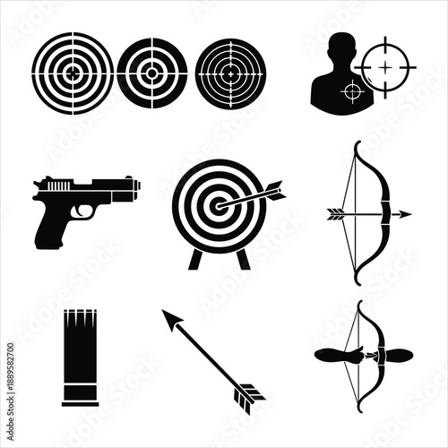 Target Practice and Archery Icons
