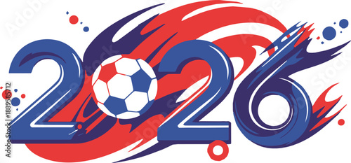 Energetic patriotic sports design evoking excitement and unity 2026