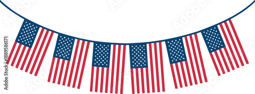 Patriotic banner background for marketing and event promotion