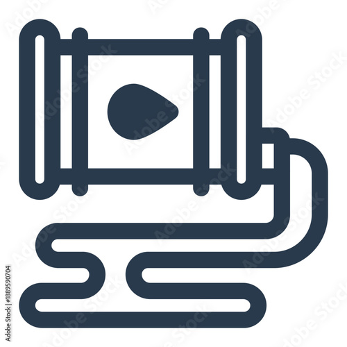 Oil spill ocean pollution environmental disaster icon