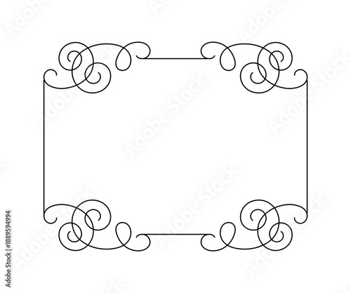 6515.eps vector retro frames with place for text linear design  . From the largest and best collection of frames.