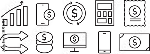 ID card icon set. Creative verification and authentication symbols. High-quality identity document and badge icons