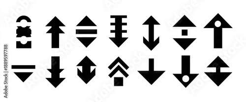 Free Download Set of black directional arrows and symbols - GFXLoad