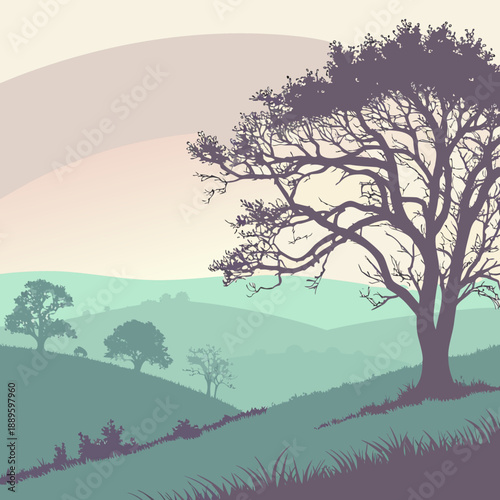 Dreamlike Horizon with Blurred Depth and Ethereal Soft Focus Effect