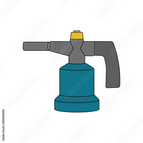 kids drawing vector illustration design blowlamp cartoon isolated