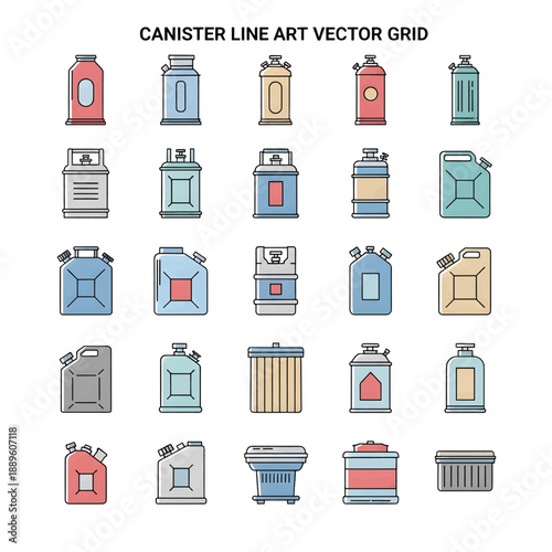 Metal Canister, Storage Canister, Kitchen Canister Container