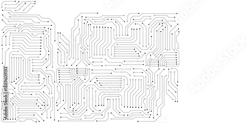 High-Tech Abstract Circuitry Texture.