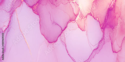 Abstract Purple ink background with luxury glitter veins fluid marble texture offers a luxuries background design.