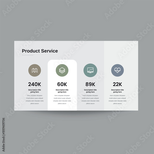 Product Service Presentation Slide Template for Business Solutions and Offerings