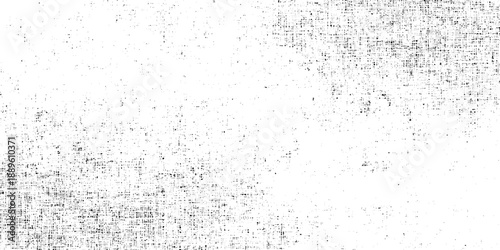 Distressed texture grunge overlay with subtle linen weave pattern and black ink splatter on white background weathered details, making it ideal for vintage photo effects.