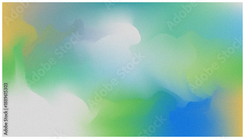 Soft Abstract Gradient Background with Green, Blue, and Yellow Pastel Tones