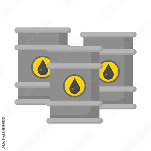 Oil barrel vector illustration on a white background