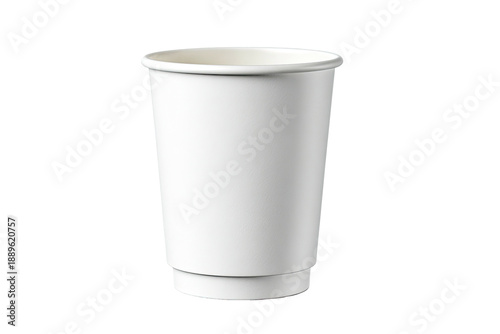 Wallpaper Mural A blank, double-walled paper coffee cup with a smooth, clean surface, against a black background Torontodigital.ca