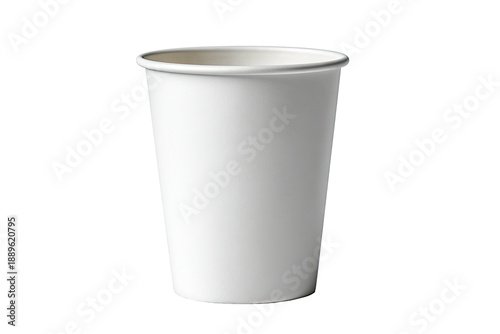 Wallpaper Mural A tall, white, paper cup with a rolled rim, isolated on a black background Torontodigital.ca