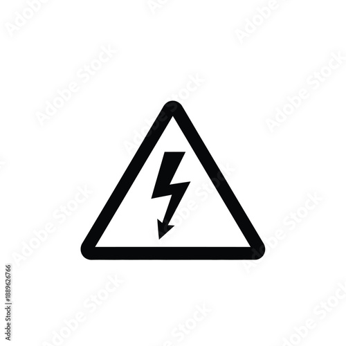 High voltage warning sign icon bolt lightning symbol caution danger electric current triangle alert attention pictogram graphic vector Free Download High voltage warning sign icon bolt lightning symbol caution danger electric current triangle alert attention pictogram graphic vector - GFXLoad