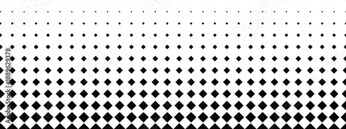 Black Monochrome Halftone Texture Abstract Vector Background
