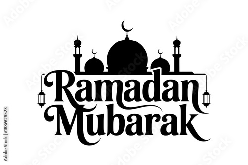 Wallpaper Mural Ramadan mubarak islamic greeting isolated on transparent background isolated on transparent background Torontodigital.ca