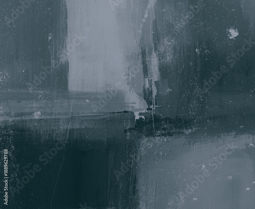 Abstract textured painting background in shades of dark grey. . Use it as your wallpaper, poster and banner design.
